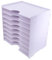 Operitacx 1pc Box Storage Box Folder Computer Bin Monitor Stands Stackable Storage Shelves Heavy Duty Boxes Cubicle Paper Plate Holder Files Organizer With Lids Riser Pvc Wood Plastic Board