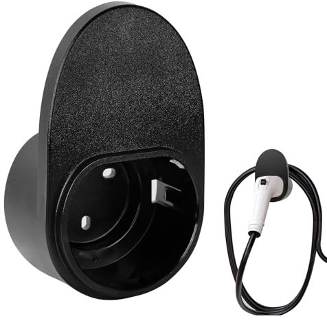 mimzemamz Support pour Chargeur EV de Type 2, Organiseur de Câble de Charge Mural pour Véhicules Électrique avec Prises de Type 2, Accessoire de Station Recharge