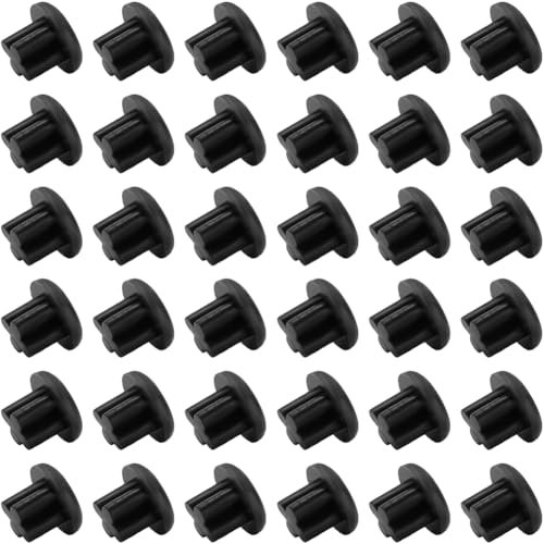 CREATCABIN Bouchon Anti Poussière en Silicone de 50mm pour Prise Casque Protection Universelle pour Écouteurs Téléphone Portable Ordinateur de Bureau Noir