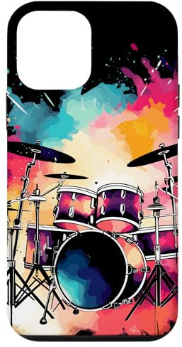 Batterie Color Splotch Instrument de musique Coque pour iPhone 12 mini