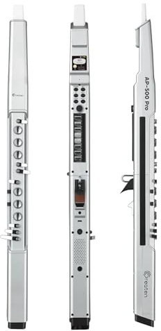 AP500 Pro Elektronisches Blasinstrument, Synthesizer, 120 Klänge, Sprachsteuerung, Bluetooth, OLED-Display, 8 Oktaven, Atemkurve einstellbar