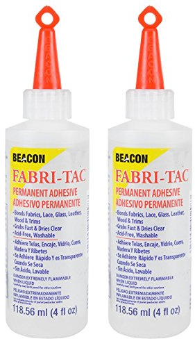 DÉCOPRO Twin-Pack of Beacon Fabri-Tac Permanent Adhesive, 118ml (4 Ounce)