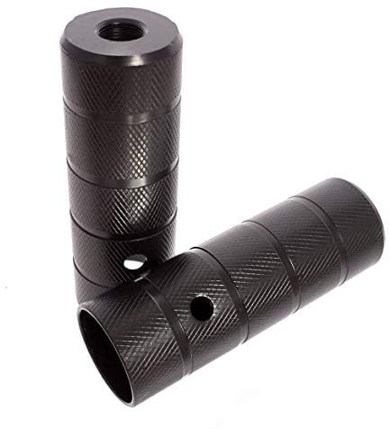 KHE BLACK STEEL BMX Axle Pegs Trickachsen 14mm Gewinde schwarz Paar