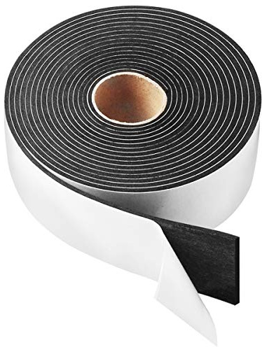 High Density Foam Tape,2 Inch Wide x 1/8 Inch Thick Door Insulation Tape,Adhesive Weather Stripping for Doors Window,Foam Seal Proofing Tape,16 Feet Long