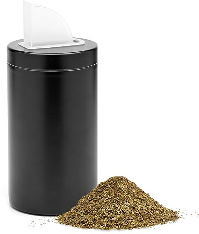 balibetov Yerbero de Acero Inoxidable 304 con Pico Vertedor – Recipiente para Yerba Mate con Tapa, Duradero y Antioxidante, Ideal para Facilitar el Llenado del Mate (Negro)