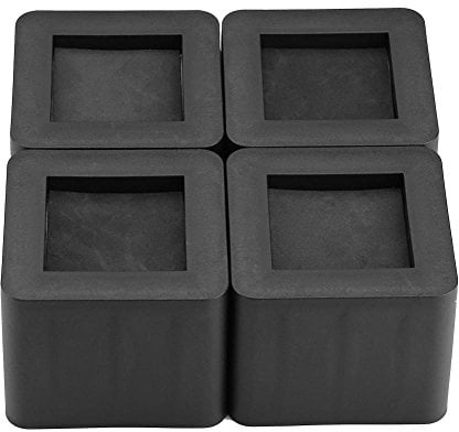 Wakects Bed Raisers, Set di 4 Alzata per Mobili, Supporti Alza Letto Piedi per Mobili Piedini di Rialzo per Letti, Furniture Risers, Aggiungi Altezza di 8,5 cm