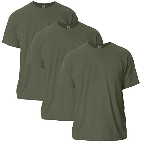 Gildan Camisetas de Tripulación, Paquete Múltiple, Estilo G1100 Camisetas de tripulación, Paquete múltiple, Estilo G1100 Hombre (Pack de 12)