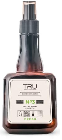 TRU Barbers Eau De Cologne After Shave Spray 250ml FRESH - Langanhaltender Duft, Premium Herrenpflege, Beruhigende Pflege nach der Rasur