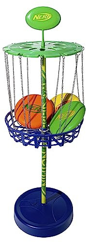 NERF Unisex, Teenager Disc Golf Starter Set, Grün/Orange/Gelb