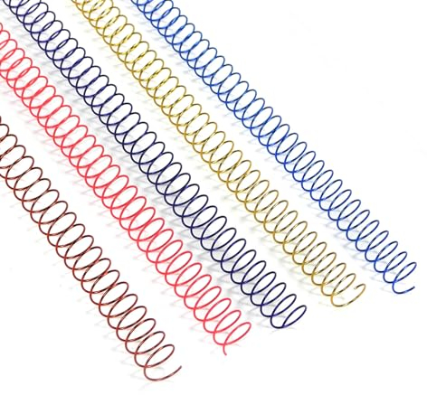 RAYSON Draht-Spiralbindung, 60 Blatt Bindekapazität, 11,1 mm, Mehrfarbig, 100 Stück
