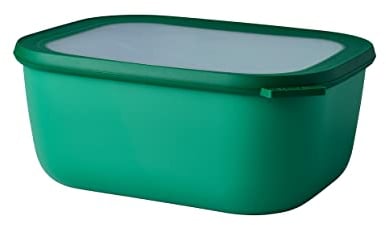 Mepal - Bol Multifonction Rectangulaire - Boîte Conservation Alimentaire avec Couvercle - Convient comme Boîte de Hermétique pour le Réfrigérateur, Micro-ondes & Congélateur - 3000 ml - Vivid green