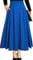 Blau Maxirock Rock Festival Outfit Damen mit Schlitz Taschenmidi Hohem Bund Lange Midi Plissee a Linien Strand Faltenrock Plisseerock Sommerrock Leicht Strandrock Hochzeit XL