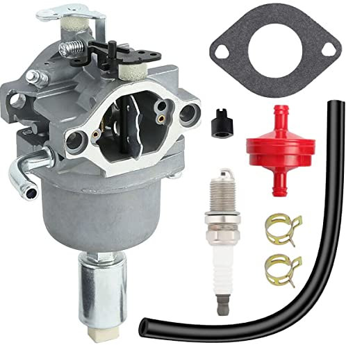 ZAMDOE Reemplazo de carburador para Briggs and Stratton 590400 796078 591731 796109 594593 697141 697190 31H777 14HP 17.5HP 18HP 21HP Motores Cortacésped Tractor con bujía