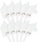 FOLDZILLA Steckenpferde 10er Set aus Pappe 115 x 40 x 25 cm Hobbyhorse Stockpferde - Einhorn weiß zum Bemalen und Bekleben