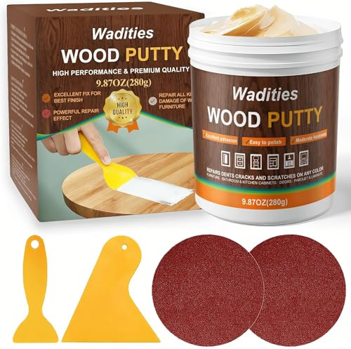 Natual Wood Filler, 9.87oz Wood Putty, Paintable Stainable Repair Putty