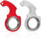 2pcs Porte-clés Spinner Toys avec 1,7cm de Diamètre Intérieur avec 2 Porte-Clés en Métal Keychain Spinner Fidget Ring Toy pour Enfants Adultes Soulagement de l'Anxiété (Argent, Rouge)