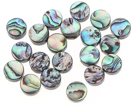 NUOBESTY 20pièces Perles Nacre Abalone Rondes à Gros Pour Bijoux Diy Colliers Bracelets Charms Bricolage