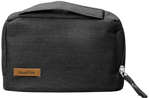 Vanyibro Electronics Accessories Organizer Bag,Travel Organiser Bag,Toiletry Bag Wash Bag for Men, Waterproof Portable Gadget Bag for iPad, Cables, Hard Drive, Power Bank (Black