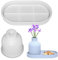 Vase Resin Mould,Flower Vase and Tray Silicone Casting Molds,DIY Vase Resin Moulds Silicone Set for Beginners,Reusable Epoxy Resin Vase Moulds for Making Resin Flower Vases,Home Decoration