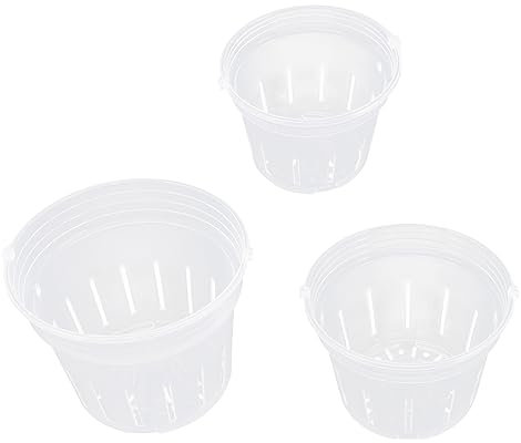 POPETPOP 9pezzi Vasi Per Trasparenti Con Vasi Per Con Drenaggio Per Fioriere Ed Differenti