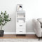 ULUYYUC Sideboard, Küchenmöbel Barschrank Highboard Tv Board Geeignet für Schlafzimmer Speisesaal Küche Wohnstube Weiß 34,5x34x90 cm Holzwerkstoff