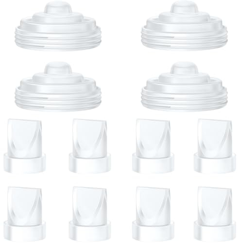 8Pcs Duckbill Valves and 4Pcs Diaphragm Compatible with Momcozy M5 Breast Pump, Breast Pump Replacement Accessories for M5 Momcozy