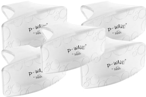 Toilet Freshener Rim Block Clip PWave Honeysuckle (5 Pack). 40 Times More Fragrant Than Standard Rim Blocks, 100% Recyclable.