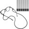 JIEYAO 6Pcs Eyeglasses Strap for Sports, Eye Glasses Holders Around Neck,No Tail Sunglasses String Anti-Slip Eyewear Retainer(Black)