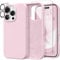 GONEZ Compatible with iPhone 16 Pro Max Case, Compatible with MagSafe, Liquid Silicone Case, 1 Screen Protector + 1 Len Protector, Full Body Protective Shockproof Phone Cover 6.9, Pastel Pink