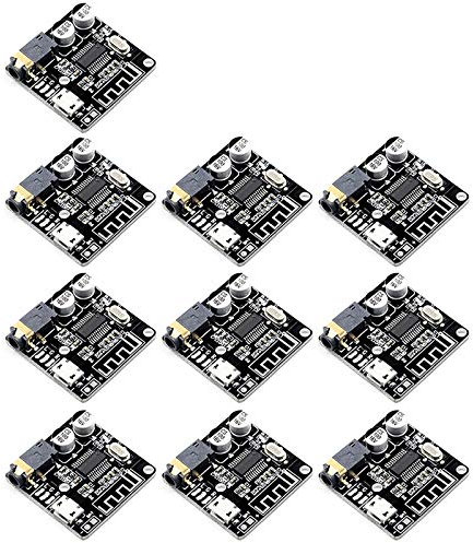 Runioney VHM-314 Placa de Receptor de Audio Bluetooth Bluetooth 5.0 Mp3 Placa Decodificadora Sin PéRdida MóDulo de MúSica EstéReo InaláMbrico 10 Piezas