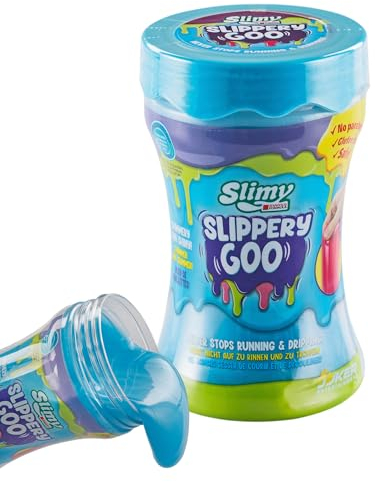 SLIMY Slippery GOO 300 g – il Slimy Slime più scivoloso di tutti i tempi, divertente gioco per bambini, divertimento con plastilina colorata iridescente (a partire dai 3 anni)