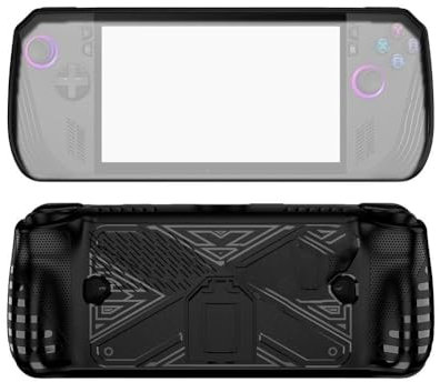 BaYuYPOO Geeignet für ASUS ROG ALLY X Gaming Konsole Schutzhülle Ally X mit Gummihülle Halterung TPU Soft Protective