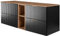RODAN - Unterschränke fürs Bad 140 cm Schwarzes Regal und Arbeitsplatte 140 cm Craft Gold - Waschbeckenunterschrank - Unterschrank Waschbecken mit Zwei leise schließenden Schubladen - 46x140x57 cm
