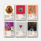 CHIMOSHEJI 6er Set Wandkunst Album-Poster Kanye West 808er Jahre & Heartbreak Kanye West Albumcover Poster Wohnraum Dekoration