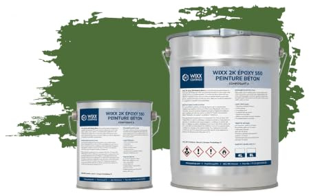 Wixx 2K Epoxid 550 Betonfarbe - RAL 6010 | Grasgrün - 10L