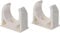 PVC Pipe Holder,U-Type Pipe Clamp,Water Pipe Clip Clamp,12pcs PVC 12pcs U-Shaped Water Pipe Clamps U-Shaped 3/4inch,White 25mm