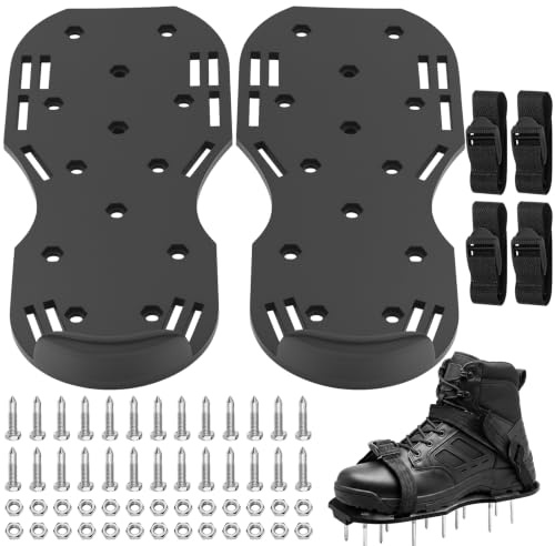 1 Paire Chaussures à Pointes pour sols autonivelants, kit d'outils de ciment autonivelant, outils autonivelants chaussures d'aération pour sols époxy, revêtements, pelouse, terrasse, jardin