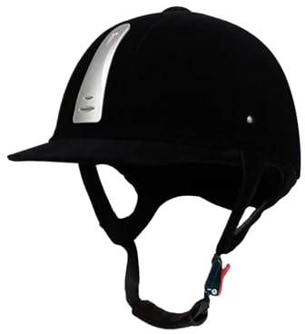 Gwtdtoad Casco de equitación, equipo de protección de cabeza de terciopelo | Casco ecuestre ligero para competición y entrenamiento, jóvenes y adultos en deportes ecuestres