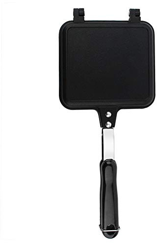 Dual Sided Sandwich Pan With Handle,Non Stick Frying Pan For Home, Stove Top Waffle Maker For Cake Toast Sandwich
