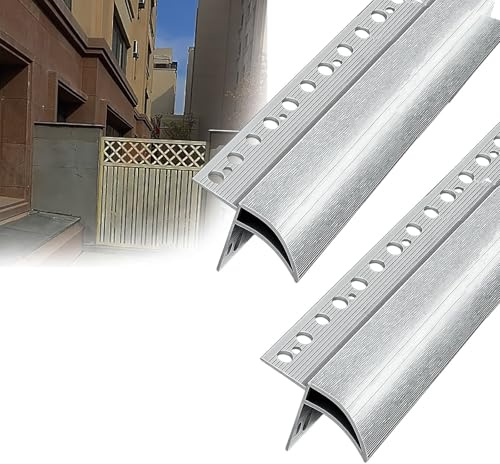 gocciolatoio per balconi Deviatore pioggia in alluminio larghezza 50 mm, grondaia altezza 35 mm, deflettore per tetto per davanzali, profili tagliabili(2 PC,L 70 CM)