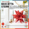 folia 408/2020 - Bastelset Bascetta Stern Winterornament rot/gold, 32 Blatt, 20 x 20 cm, fertige Größe des Papiersterns ca. 30 cm, mit ausführlicher Anleitung - ideal zur zeitlosen Dekoration