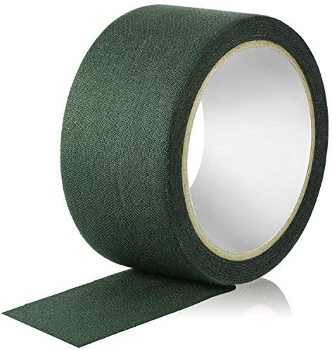 Camouflage Green Fabric Tape 5 cm x 10 m, Adhesive Seam Sealing Tape for Webbing Repair (Olive Green)