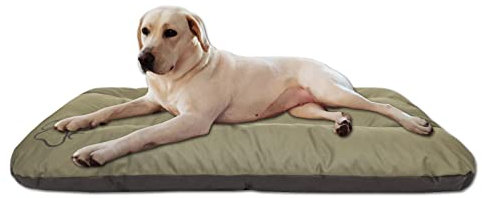 millybo ECO Hundematratze, Hundebett für Kleine, Mittlere, Große Hunde - wetterfestes Hundekissen, kuscheliges Schaum Tierbett, Outdoor & Robustes Hundematte - 90x60x8 cm Grün