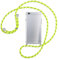 mtb more energy Handykette kompatibel mit Apple iPhone 6, iPhone 6S (4.7'') - Neon-Gelb gestreift - Smartphone Hülle zum Umhängen - Anti Shock Full TPU Case