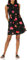 Amazon Essentials Robe-Chemise Tissée À Coupe Décontractée sans Manches Femme, Noir Rose Fleurs, S
