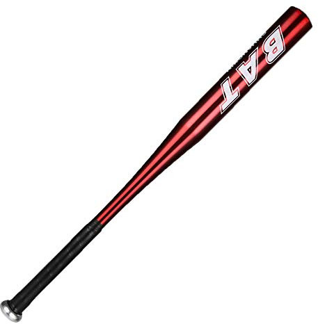 CZ-XING - Mazza da baseball, in lega di alluminio, ideale da baseball, per adulti e bambini, per attività all'aperto, per la casa, colore: rosso, 71 cm