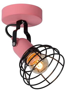 LUCIDE POLA - Deckenstrahler Kinderzimmer - Ø 10,5 cm - 1xE27 - Rosa
