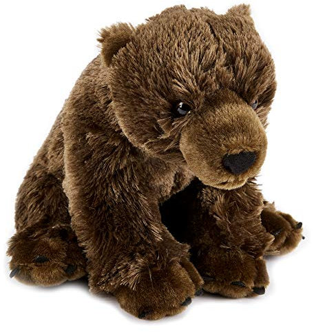 Zappi Co Ours Brun en Peluche pour Enfants (9 / 22 cm) Jouet Safari Jungle Animal en Peluche