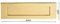Jiyo.Outdoor Victorian Design Postal Letter Plate in Polished Brass Finish, Mail Slot - 10 x 3
