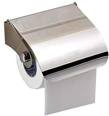 Jjoer Toilettenpapier Halter Toilettenpapierhalter Aus Poliertem Edelstahl Mit Deckel Wc Papierhalter FüR ÖFfentliche Toiletten BäDer Hotels Unterhaltung